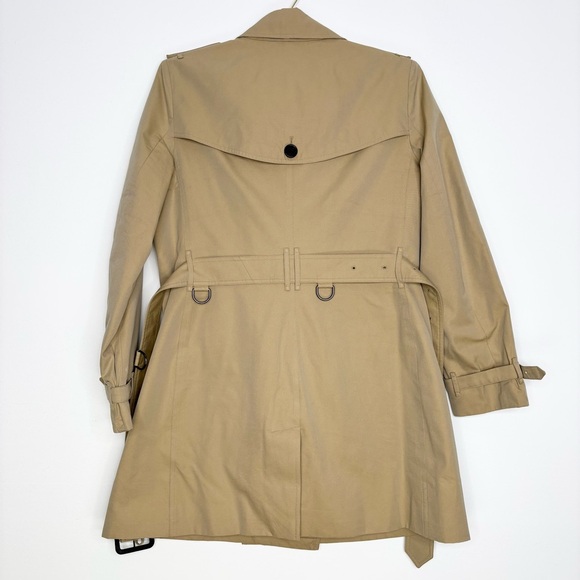Burberry Buckingham Trench Coat Camel Tan Nova Check Lining Size 10 US Authentic - Picture 13 of 16